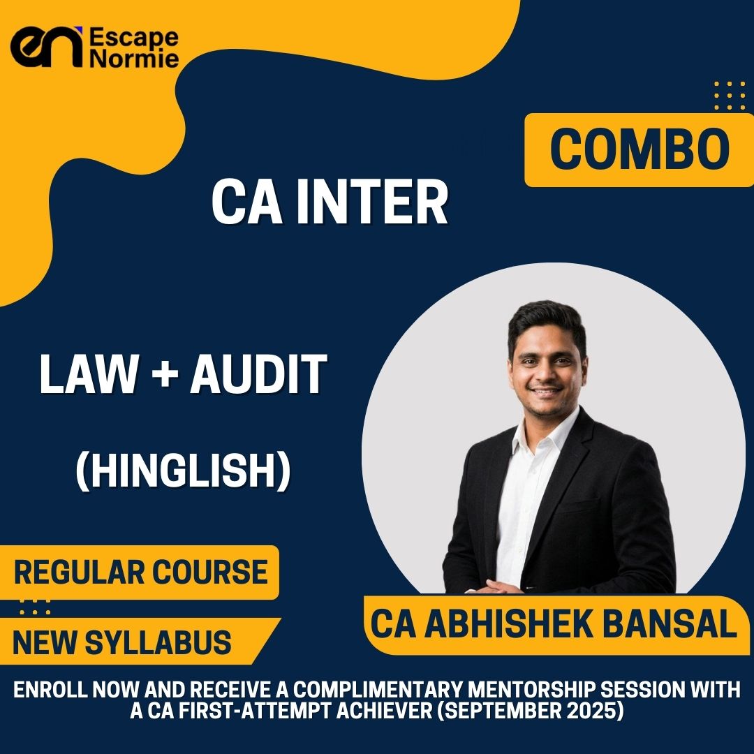 CA Inter Regular Combo- Hindi-English Mix- Law+Audit
