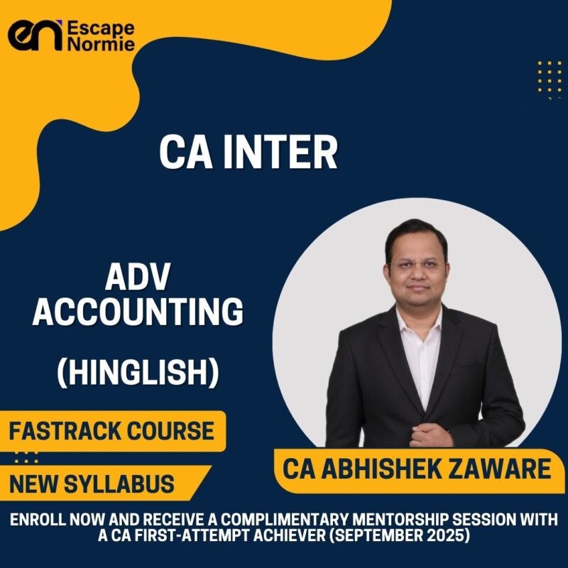 CA Abhishek Zaware (Adv Accounting-Fastrack-Hinglish)