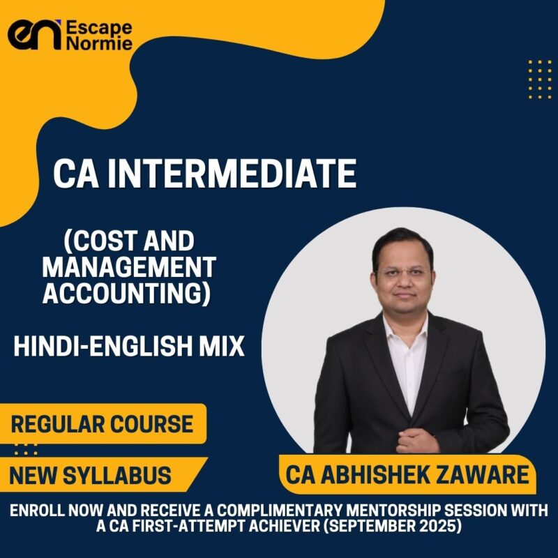 CA Abhishek Zaware (Cost and Management Accounting-Regular-Hindi-English Mix)