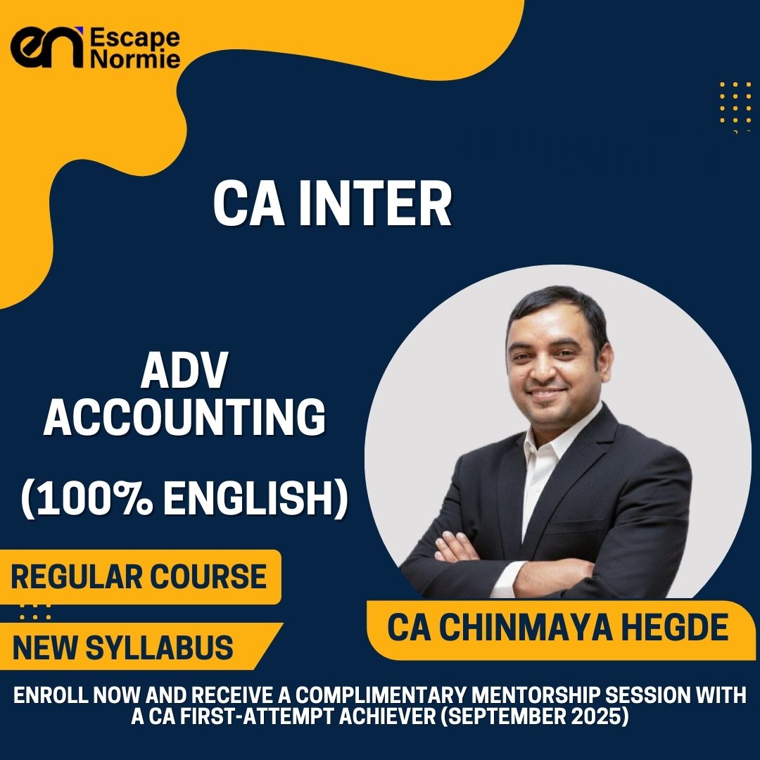 CA Intermediate- CA Chinmaya Hegde (Advanced Accounting)