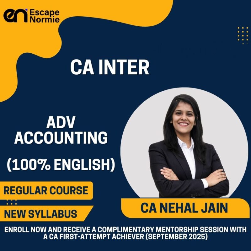 CA Nehal Jain (Adv Accounting-Regular-100% English)