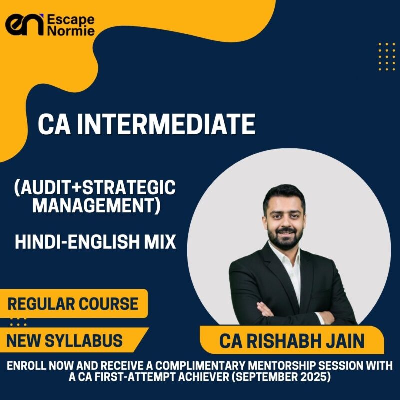 CA Rishabh Jain (Audit + Strategic Management-Regular-Hindi-English Mix)