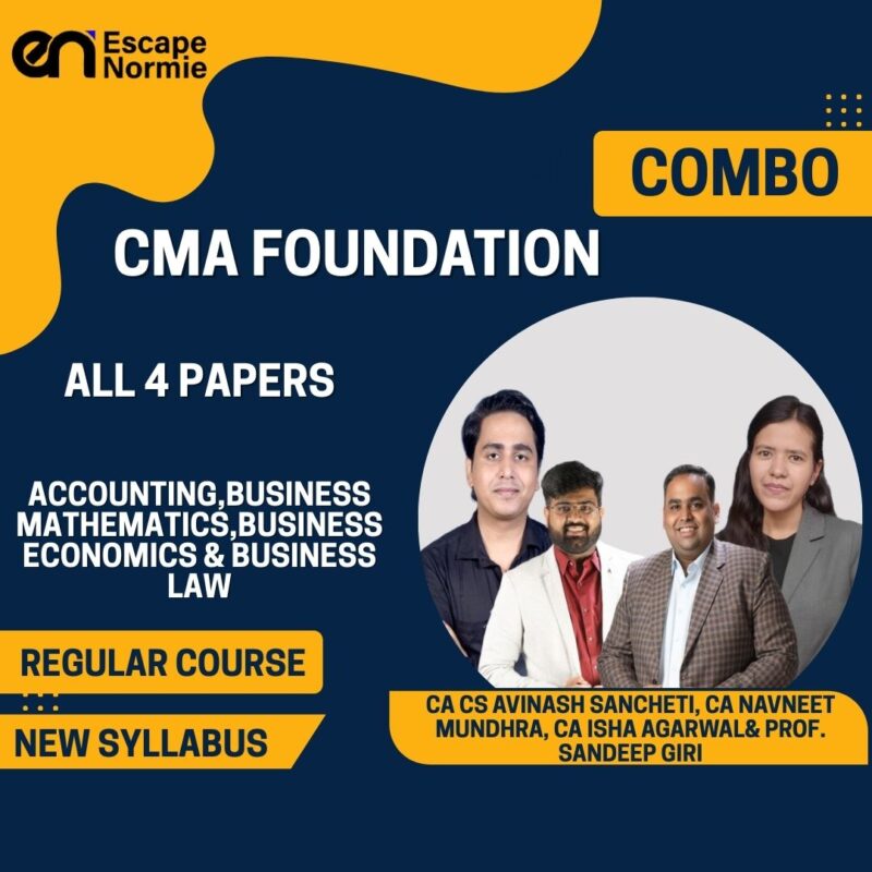 Combo-CMA Foundation-Accounting, Mathematics, Business Law & Business Economics (Platinum Plan)