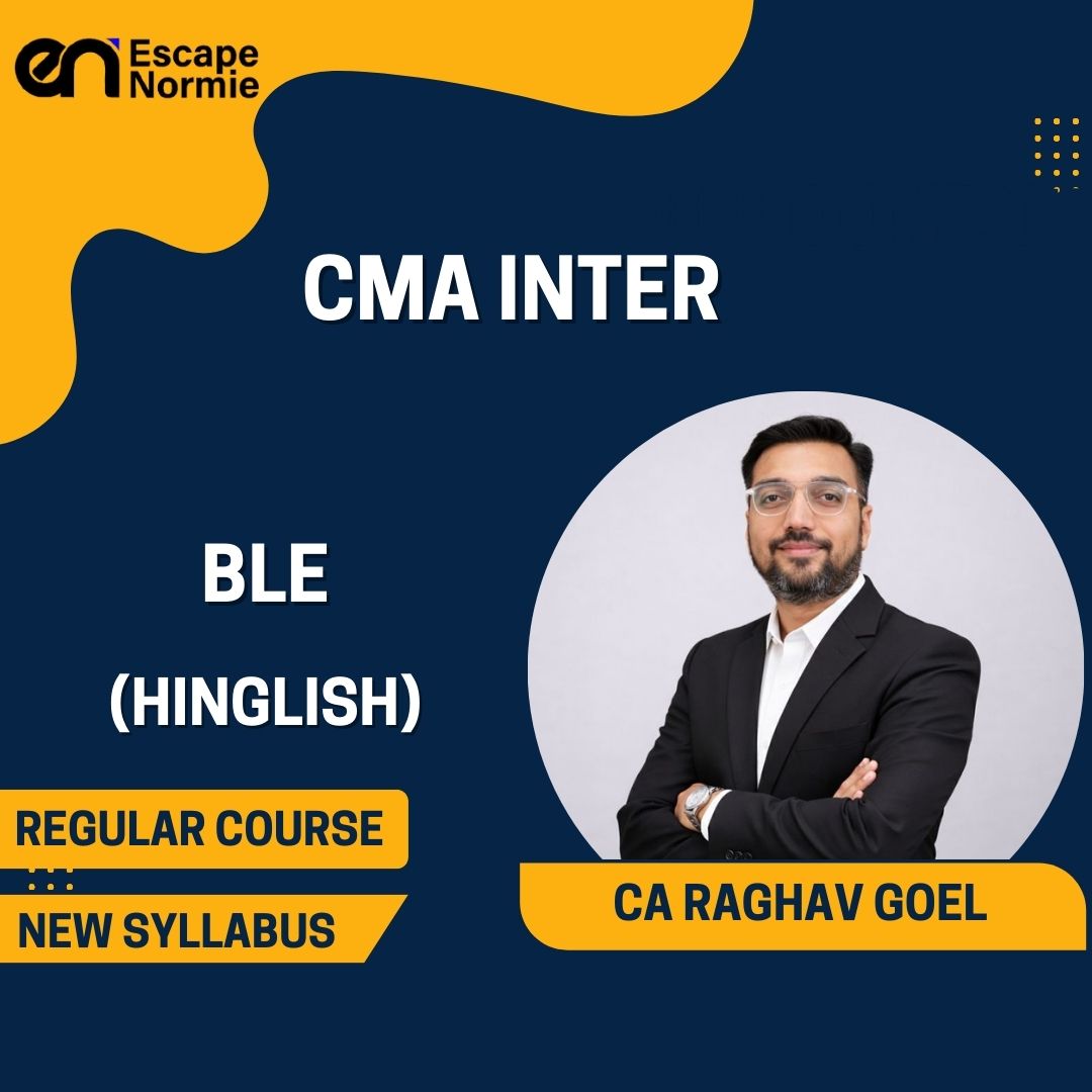 CMA Inter Gr-1- CA Raghav Goel- Business Laws and Ethics
