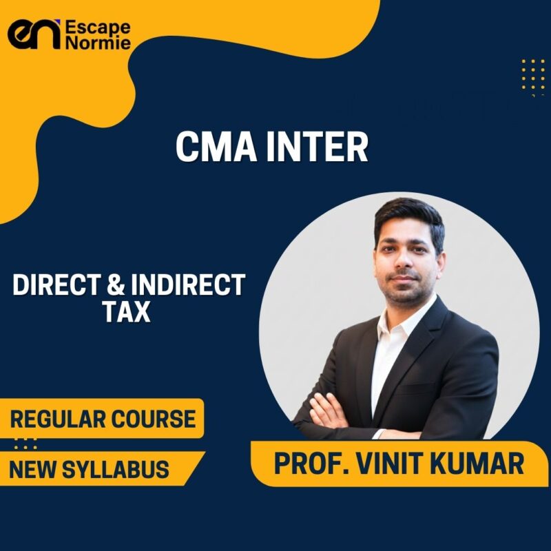 Prof. Vinit Kumar (Direct & Indirect Taxation-Regular-Hindi-English Mix)
