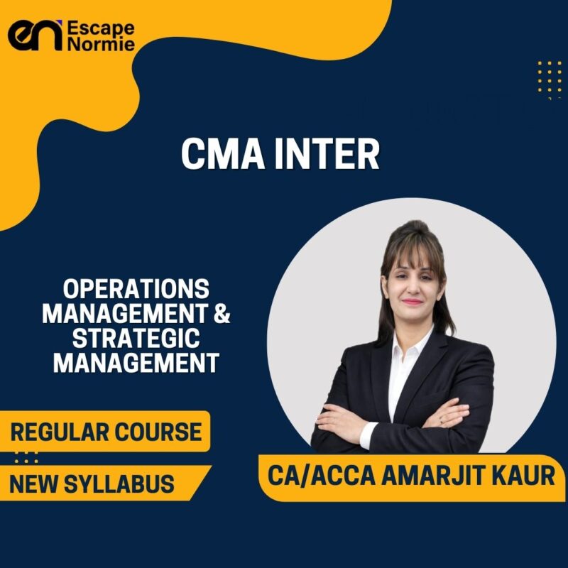 ACCA Amarjit Kaur (Operations Management & Strategic Management-Regular)