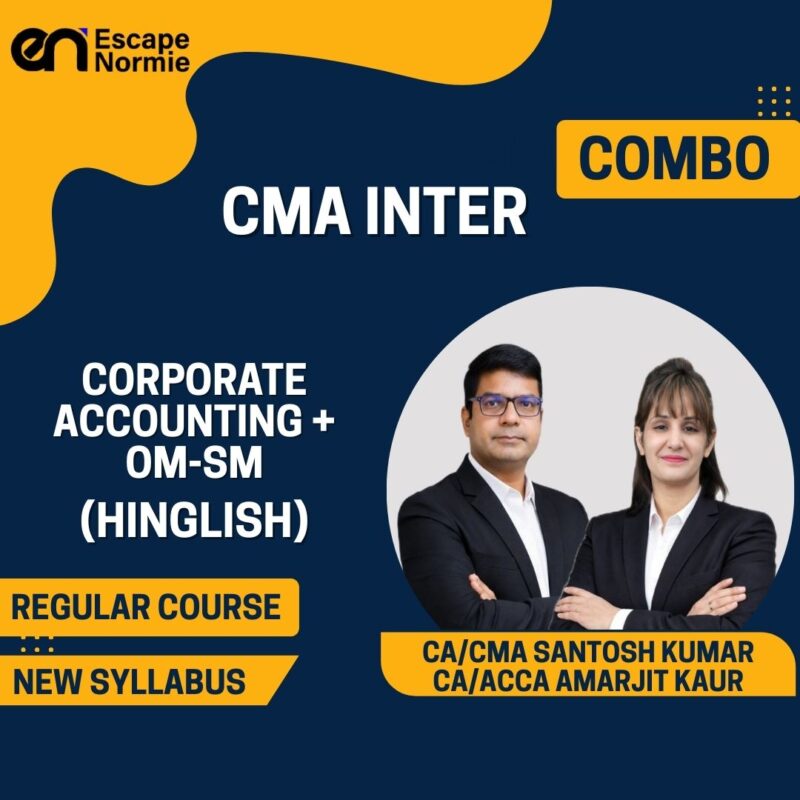 Combo-CMA Inter-Corporate Accounting & OM & SM-Regular-Hinglish