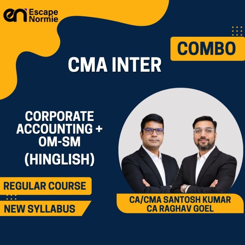 Combo-CMA Inter-Corporate Accounting & OM & SM-Regular-Hinglish