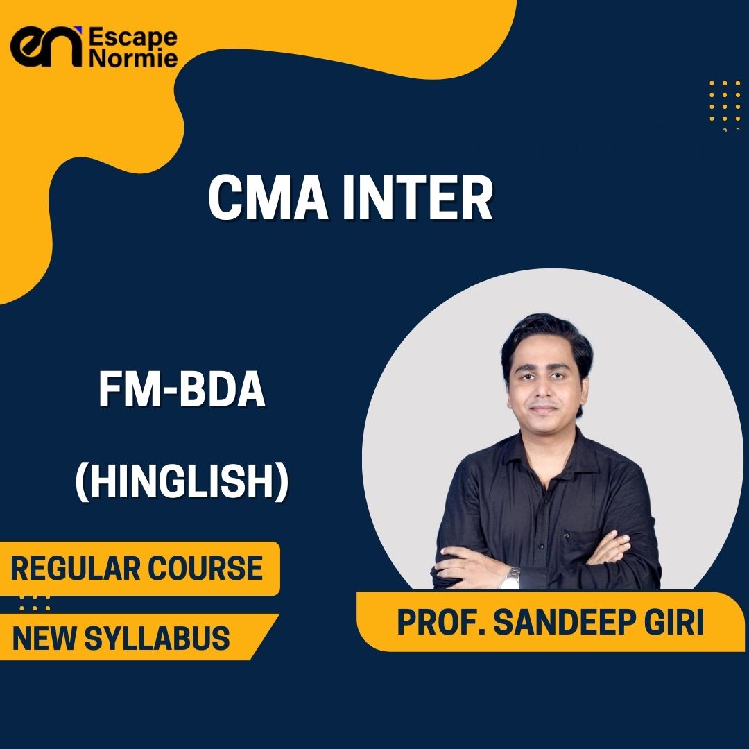 CMA Inter Gr-2- Prof. Sandeep Giri(FM & BDA)