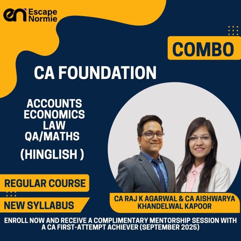 Combo-CA Foundation-Accounts,Economics,Law & QA/Maths-Regular-Hinglish