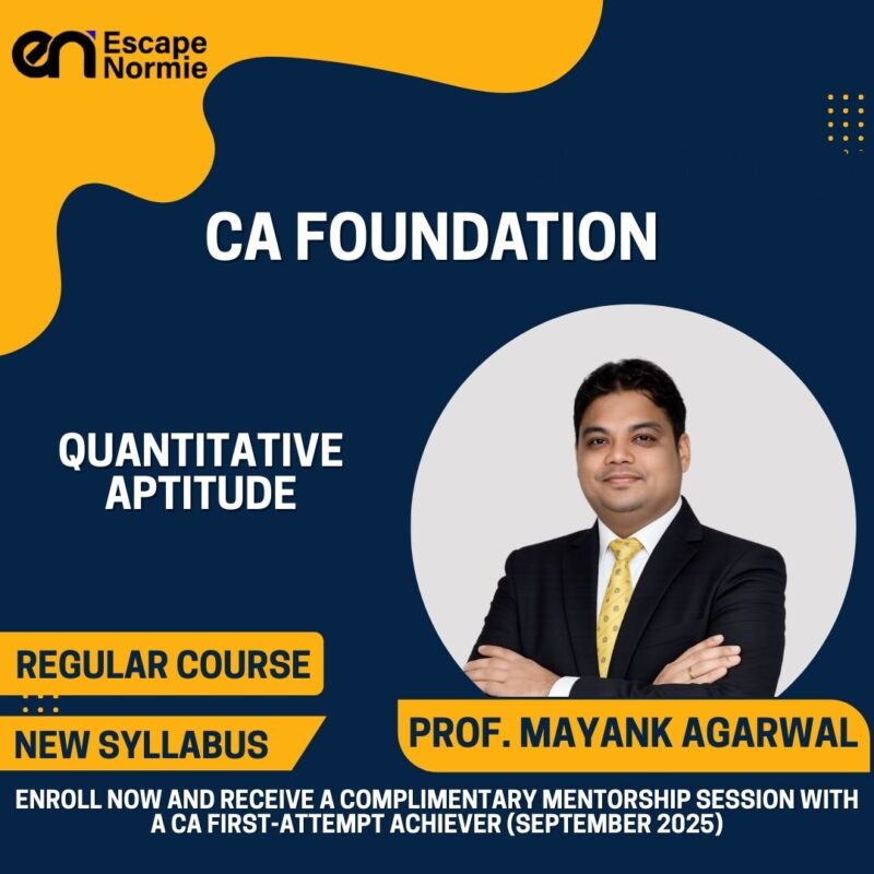 Prof. Mayank Agarwal (Quantitative Aptitute / Maths-Regular-Hindi-English Mix)