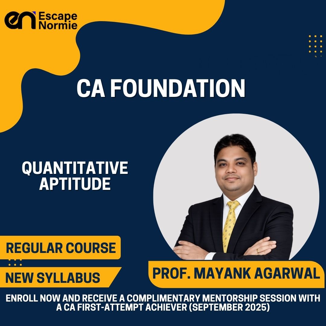 Prof. Mayank Agarwal- Quantitative Aptitude