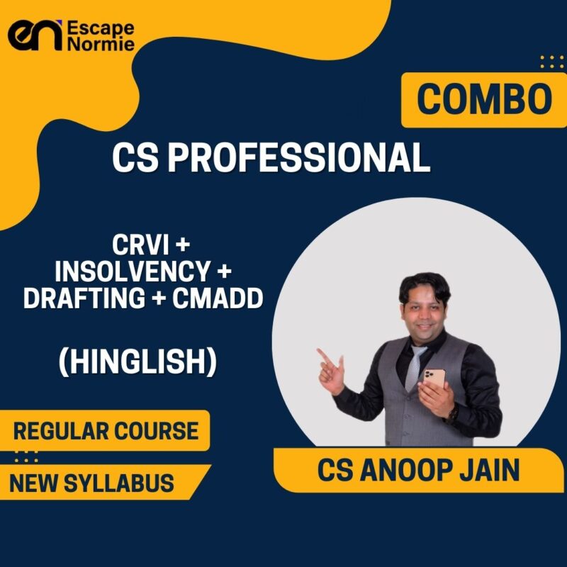 Combo-CS Professional-CRVI, Insolvency, Drafting, CMADD-Regular-Hinglish