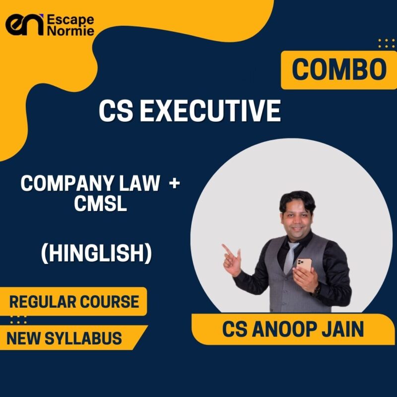 Combo-CS Executive-Company Law & CMSL-Regular-Hinglish