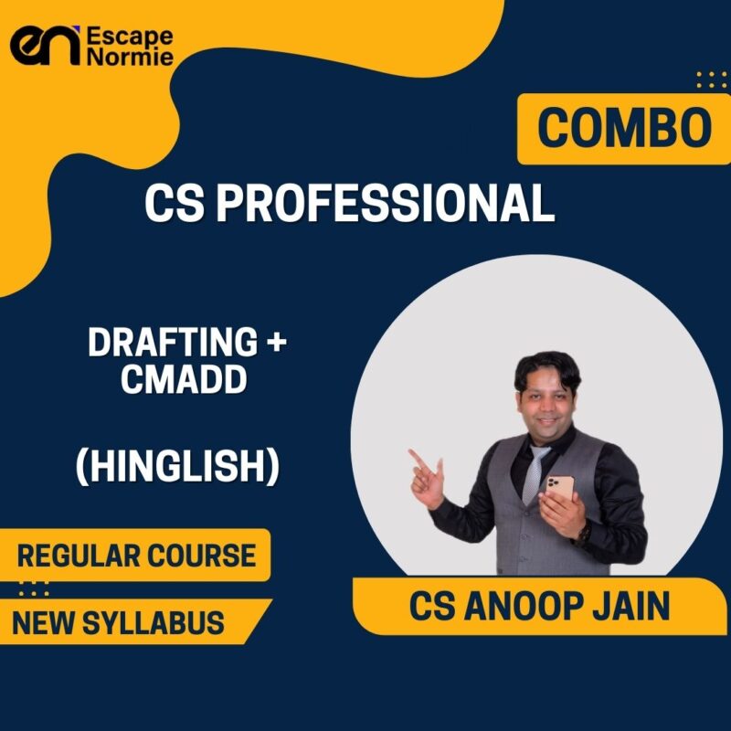 Combo-CS Professional-Drafting & CMADD-Regular-Hinglish
